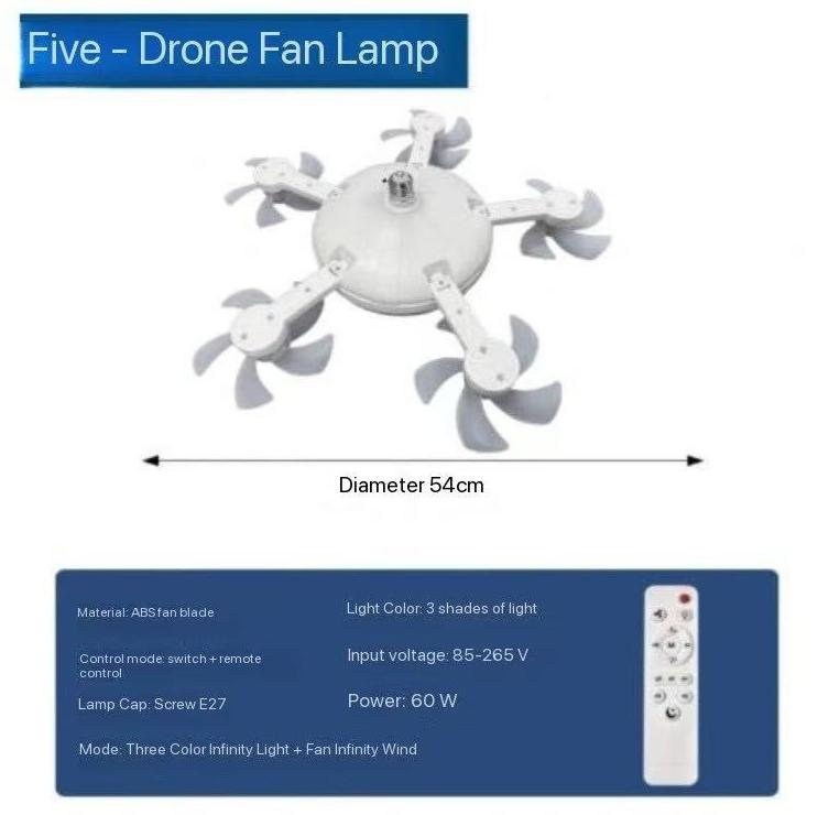 Modern Creative Low Floor  Motor 50-60W Ceiling Lamp with Remote Control Simple Quiet Ceiling Fan with LED Lights Home Decor