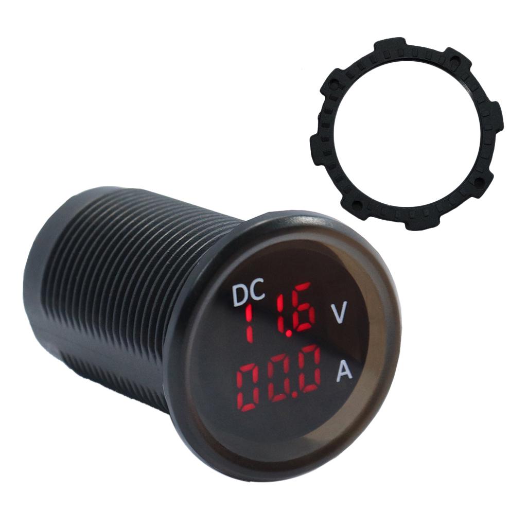 Buy DC 4.530V Mini Digital LED Car Moto Voltmeter Ammeter Panel Meter