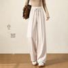 Women's High-Waisted Wool-Blend Wide-Leg Knit Trousers