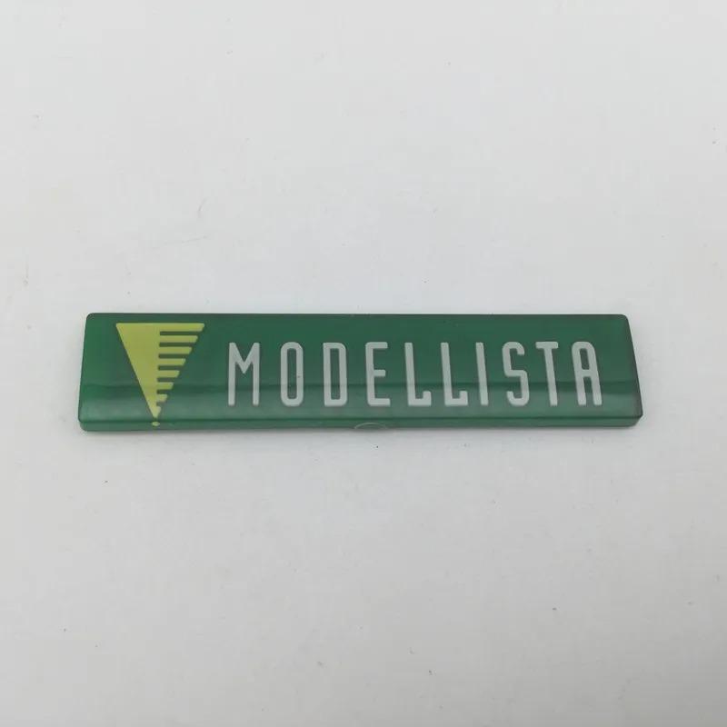 1Pc MODELLISTA Logo Car Front Lip Small Label Grill Fender Side Rear Trunk Badge Emblem Sticker Decals Styling Auto Accessories