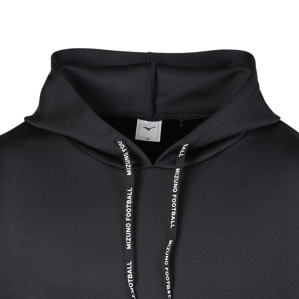 Soccer Wear Hoodie Parka OFF THE PITCH Stretch Slim Silhouette Unisex P2MCB065 Black [Mizuno]
