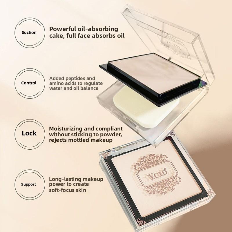 Powder Compact Setting Powder Dry Oil Skin Waterproof Sweat-proof Non-smudging Oil-control Concealer Loose Powder