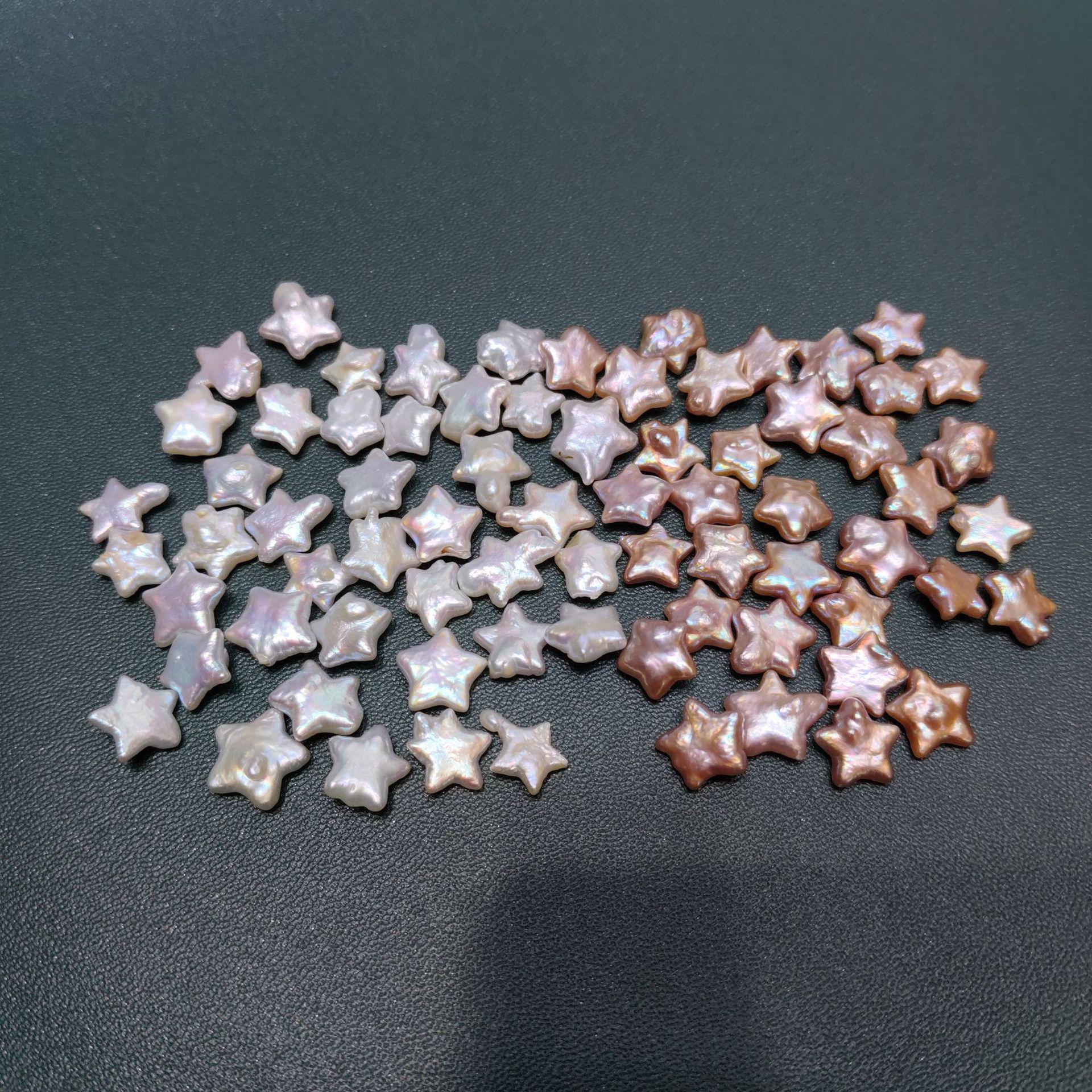 Переливающиеся Барочные Звезды Жемчужные Бусины Пресноводного Жемчуга (С небольшим дефектом, без отверстий) для изготовления бижутерии своими руками. No Hole