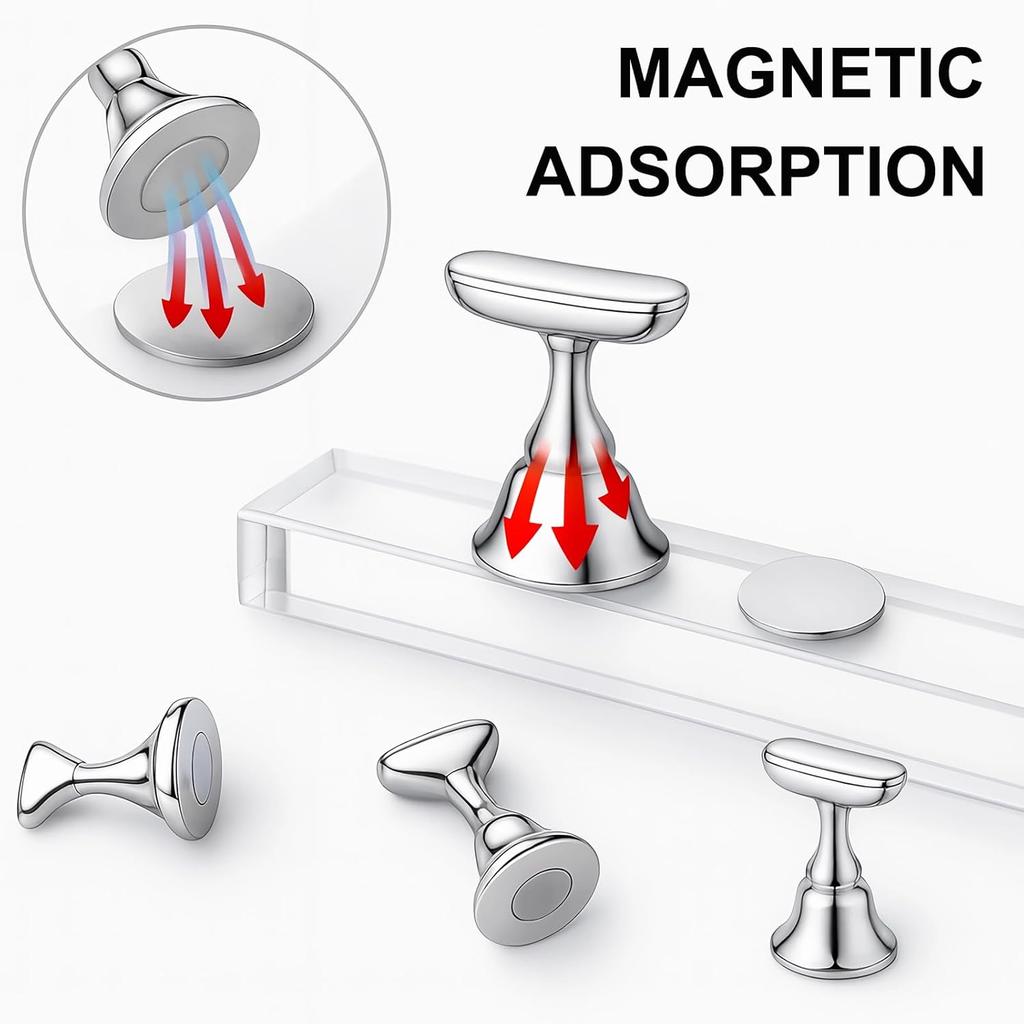 Nail Art Tools Set – 15pcs Nail Brushes, 5pcs Dual-Ended Dotting Pens, Nail Stand & Holder Kit with Brush Rack, Tweezers & Double-Sided Tape for