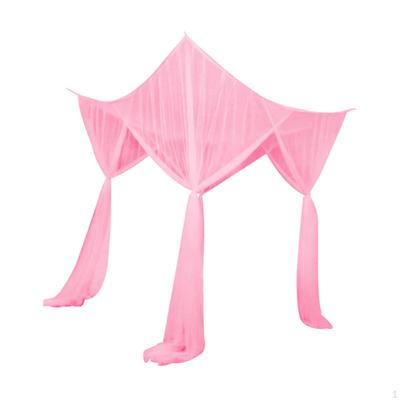 4 Eckpfosten Bett Baldachin Netz Netz Einfache Installation Zelt Gemütlich Elegant Hängende Volant