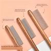 Pet Flea Comb Single-Row With Solid Wood Handle Dog & Cat Lice Remover Long-Pin Fine-Tooth Grooming Comb For Pet Care