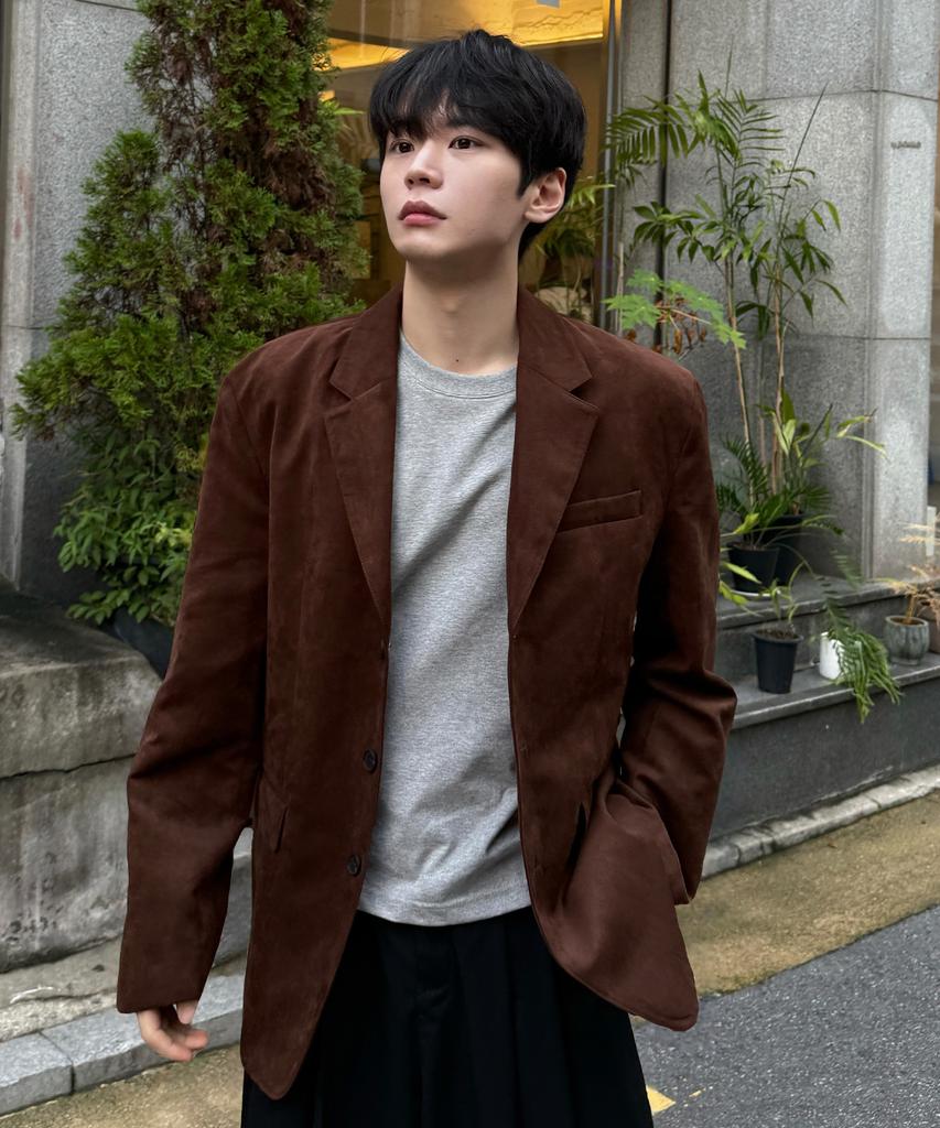 Mindbridge [Couture] Suede Oversized Jacket