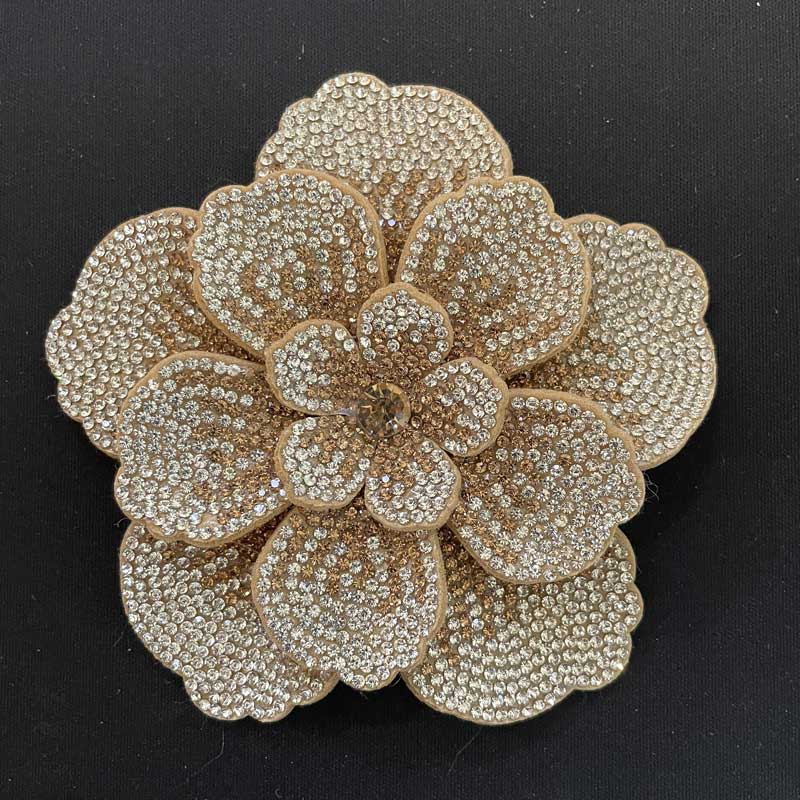 Handmade Rhinestone Flower DIY Brooch Accessories Fashion Four Seasons Shoes Garment Clothing Decoration Flower