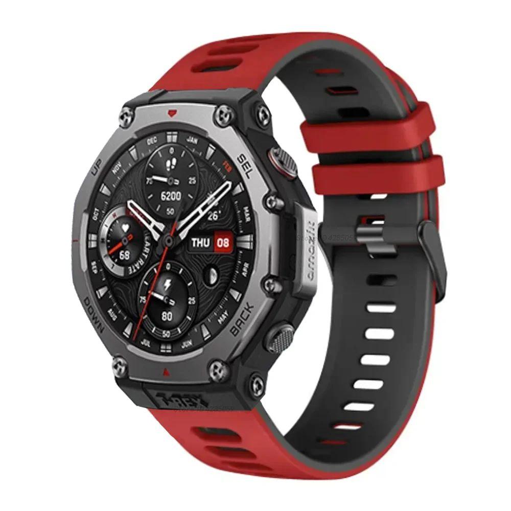 Sportovní řemínek pro chytré hodinky Amazfit T-Rex 3 Měkký prodyšný silikonový náramek pro Huami Amazfit T Rex 3 Řemínek