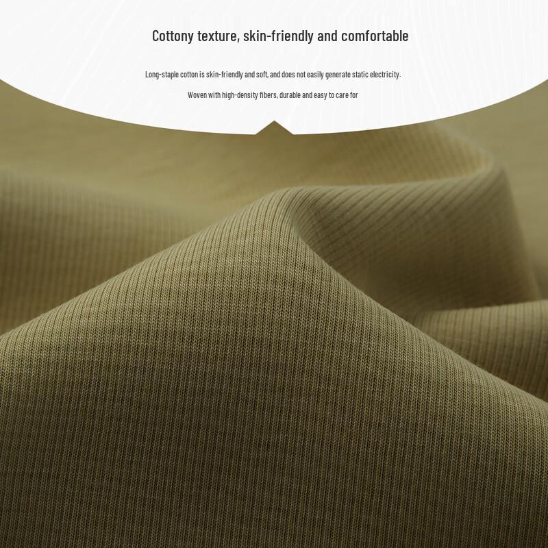 FORTEI Men's Long-Staple Pique Cotton Round Neck Sweatshirt