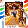 Snow White Butterflies Painting Kit Handmade Diy Gift Home Decoration Art Canvas Wall Decor Elegant Princess Birthday Creative Set