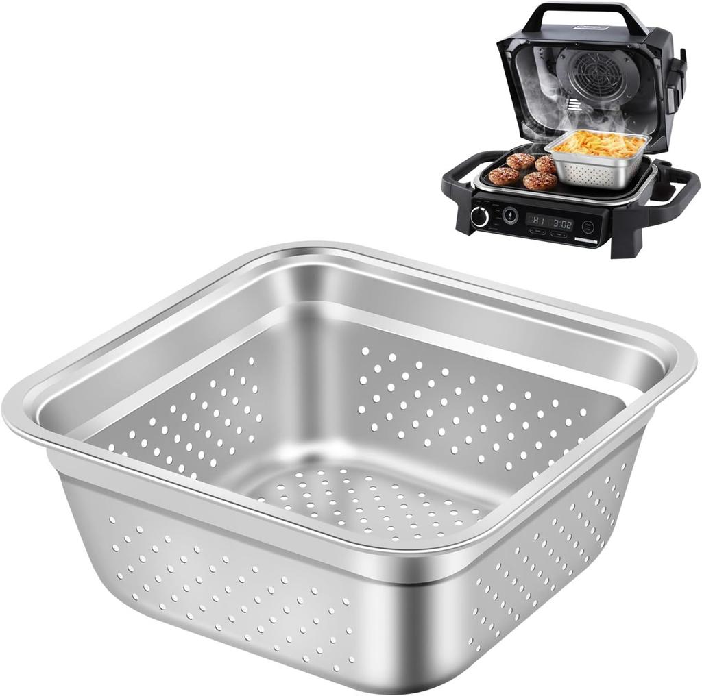 Stainless Steel Basket Inner Insert Air Fryer Basket Replacement Basket Air Fryer Accessories for OG701 Air Fryer