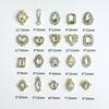 Xi Fei Hui Palace Alloy Nail Art Jewelry New Chinese-Style Explosive Flash Fertilizer Square Love Water Drop Diamond Palace Armor With Diamond