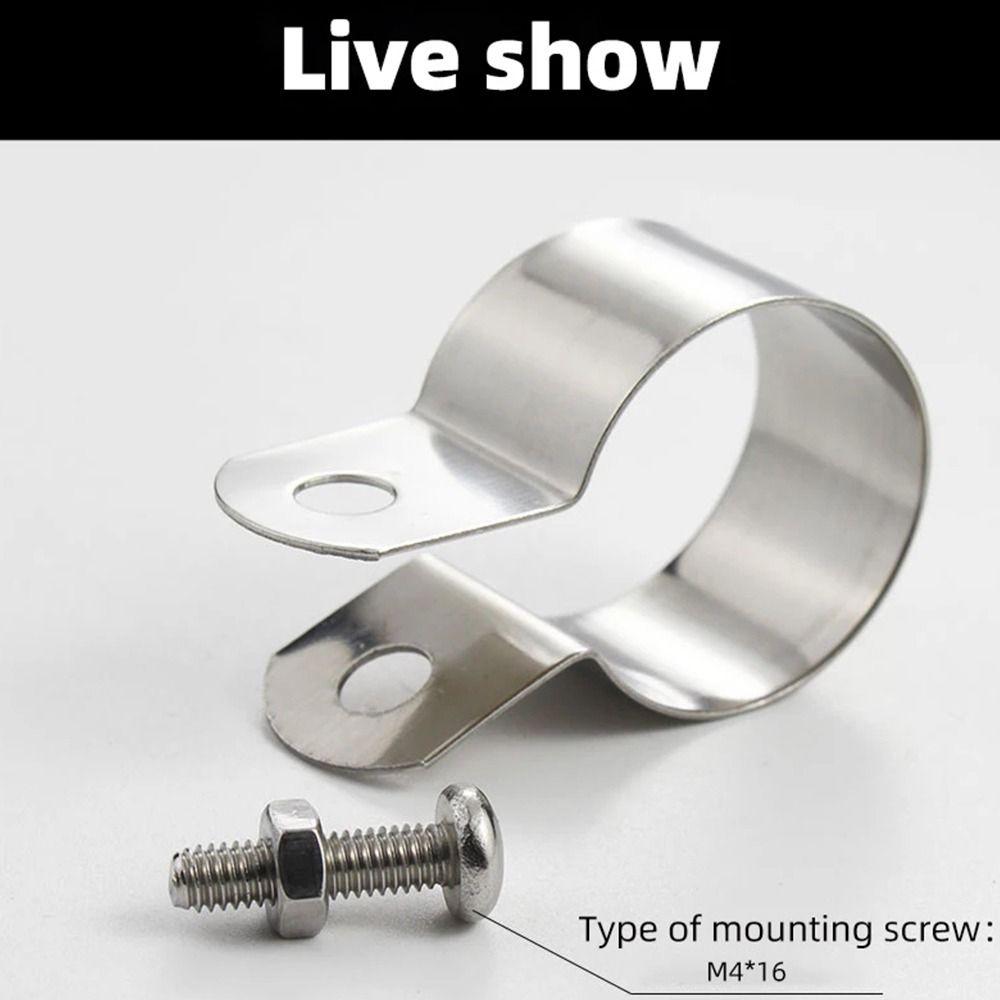 1Pcs Fastening Hardware Hose Clamp 304 Stainless Steel Pipe Buckle New Grounding Clip