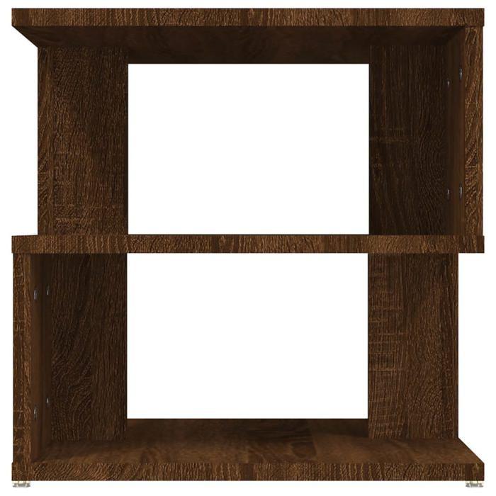 815812 vidaXL Table d'appoint Chêne marron 40x40x40 cm Bois d'ingénierie