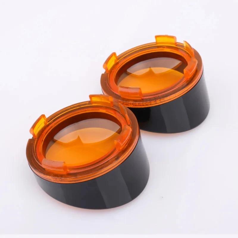 For Harley Touring Sportster Softail Dyna V-Rod Motorcycle ABS Turn Signal Light Blinker Bezels Indicator Lens Trim Lens Cover