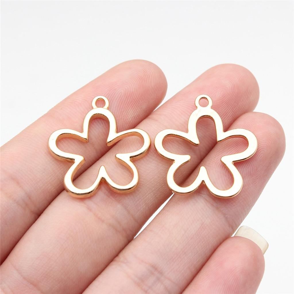 Charms Small Flower Pendants Wedding Jewelry Findings QC116