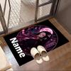 Benutzerdefinierter Name Personalisierter Demon Slayer Druck Teppich, Vielseitiger Heimdekor Teppich, für Spielzimmer, Wohnung, Balkon, Eingangsbereich, Flur Geschenk