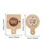 2 Piece Stainless Steel Fridge Magnet Square Refrigerator Magnets Opener Wooden Bottle Opener  Gift