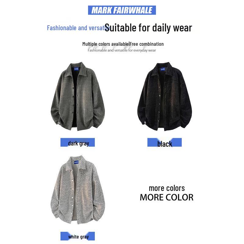 Mark Fairwhale Men's Thickened Lapel Jacket