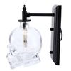 Vintage Wall Lamp Iron Glass Skull Shape Industrial Wall Mounted Light with G9 Bulb for Bedroom Corridor 110‑220V