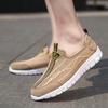 Summer Men Sneakers Hollowed Out Classic Casual Shoes Breathable Mesh Jogging Sports Shoes Lightweight Walking Shoes