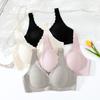 Vest-type Steel-rimless Bra, Seamless Beauty Back Women's Sports Underwear Gathers, Thin Bra Shows Small Chest