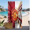 Asciugamano da Spiaggia Stampato Manchester United Asciugamano Morbido ad Asciugatura Rapida Coperta da Spiaggia Rettangolare Grande Portatile per Viaggi Piscina
