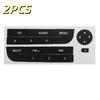 2 Sheets Central Control Dashboard Button Stickers Car Button Ac Label For Repairing Air Conditioning Control Buttons