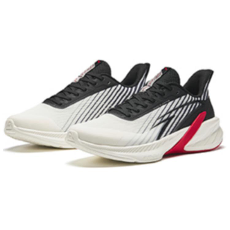Anta Comfortable Casual Durable Low Top Short Distance Running Shoes Men Sneakers White Black 112435548-1