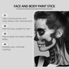 Halloween Face Body Painting Stick Kit Black/White/Red