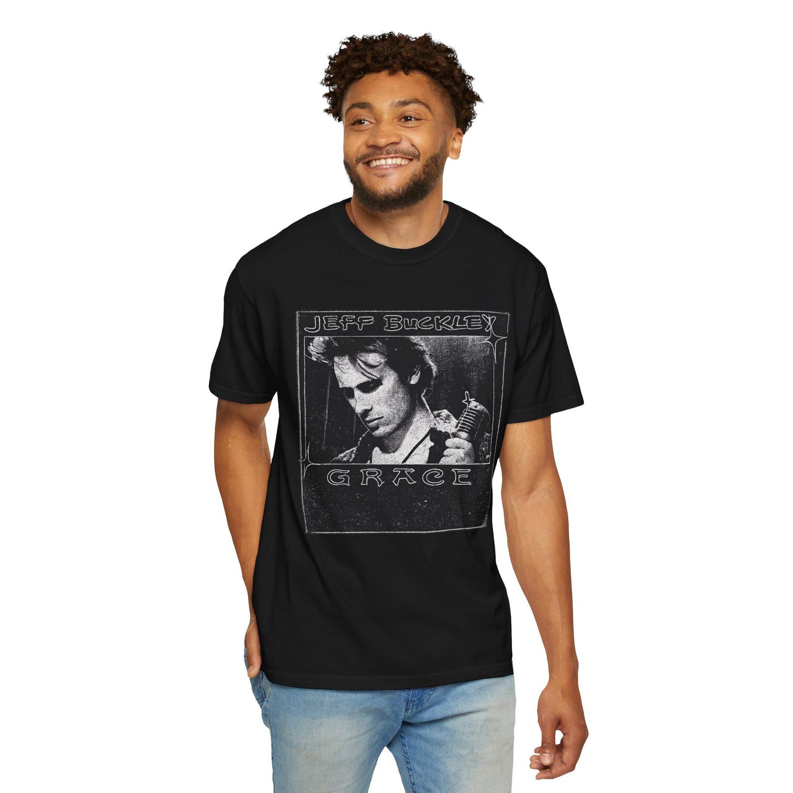 Vintage Rock Singer Photo T shirt | Grunge Band Tee, Black S
