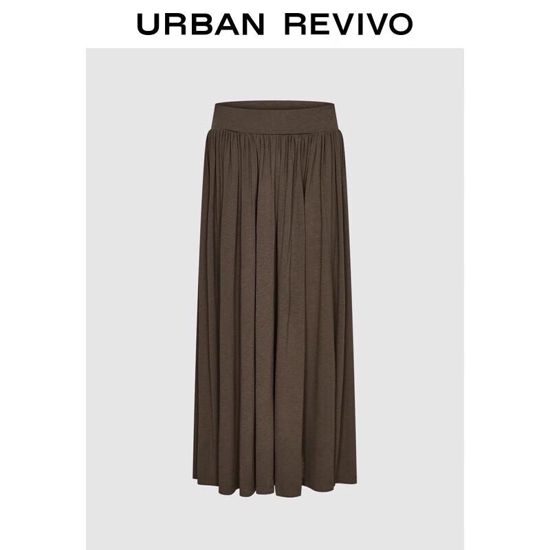 UR 2025 Autumn Women s Drapey Pleated Skirt L