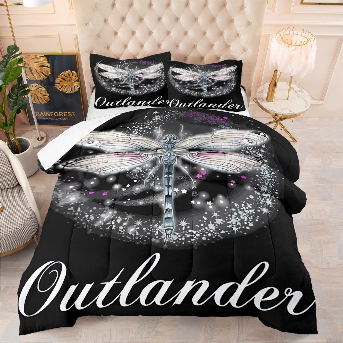 Dog Dachshund Husky Digital Printing Bedding Kit Three-piece Fat Quilt Cover 172*218cm