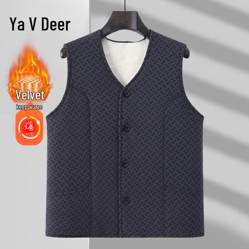 Мужской утепленный хлопковый жилет на флисовой подкладке Yalu 5XL