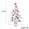 Christmas Brooch Set Santa Snowman Tree Pin Popular In Europe & US | Festive Lapel Pins for Xmas Sweater Decoration Men Women Body Accessories