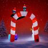 7.8FT LED Inflatable Yard Archway Decorations Snowman Penguin Sign Xmas Home Decor Ornaments Supplies Toy Gift Christmas Holiday