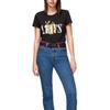 Levis Letter Logo Printed Crew Neck Short Sleeve T-Shirt Women T-Shirts Black 17369-1057