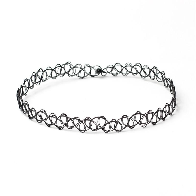 Short Black Choker Necklace for Women Girl Star Sun Butterfly Design Fish Line Necklace Gift for Friend Collar Jewelry