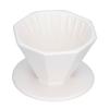 Coffee Dripper Ceramic Convenient Reliable Exquisite Portable Size Simple Design Pour Over Coffee DripperWhite