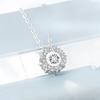 Beating Heart Necklace Women's Light Luxury Niche Design Sense Stainless Steel Sunflower Collarbone Chain