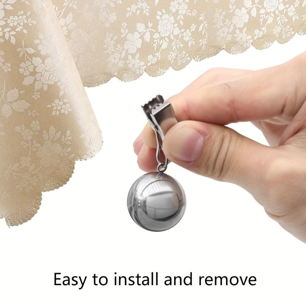 4Pcs Rust Proof Curtain Weights Clips Stainless Steel Tablecloth Weights  Outdoor Activities