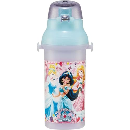 Skater Disney Princess Water Bottle, 24 Oz (480ml), Kids', Antibacterial Plastic, Child-Friendly, Lightweight, Made In Japan, PSB5SANAG-A