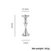 32/38/50cm Candlelight Plated Finish Flower Vase Base Elegant Candle Holder  Home Wedding Decor