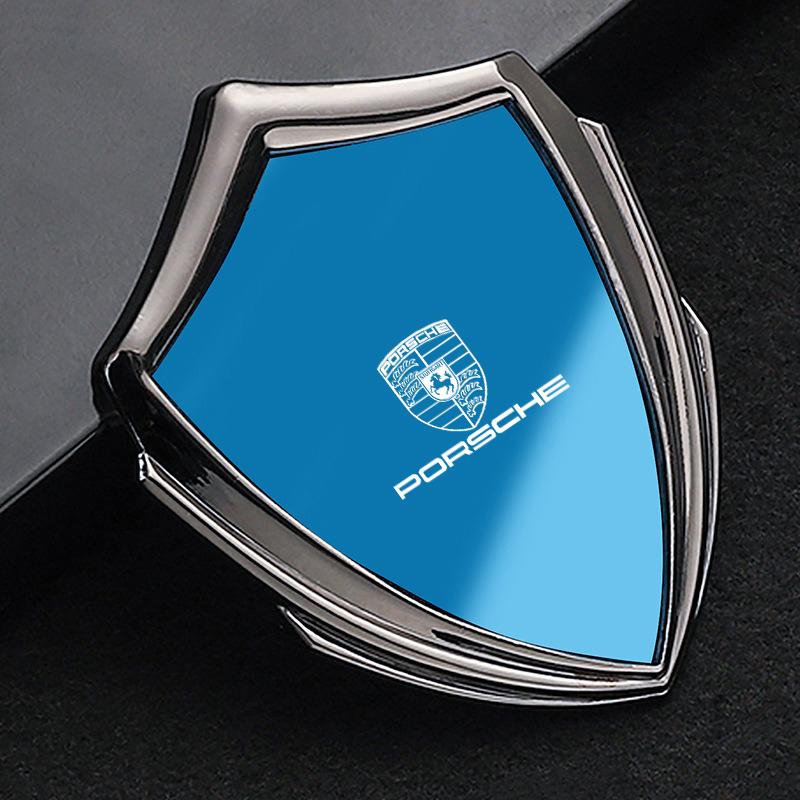 3D Metal Car Styling Sticker Emblem Badge Decals Automobiles For Porsche Cayenne Panamera Macan Boxster Cayman 718 911 Sticker