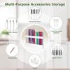 Drinking Straw Holder Organizer No Drilling Cabinet Door Mounted Acrylic Kitchen Chopstick Restaurant Straw Spoon Storage Rack