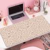 Xlxxl Computer Keyboard And Mouse Pad Beige Brown Leopard Office Home Gaming Setup Gaming Large Desk Accessories Carpet Hybxaxc