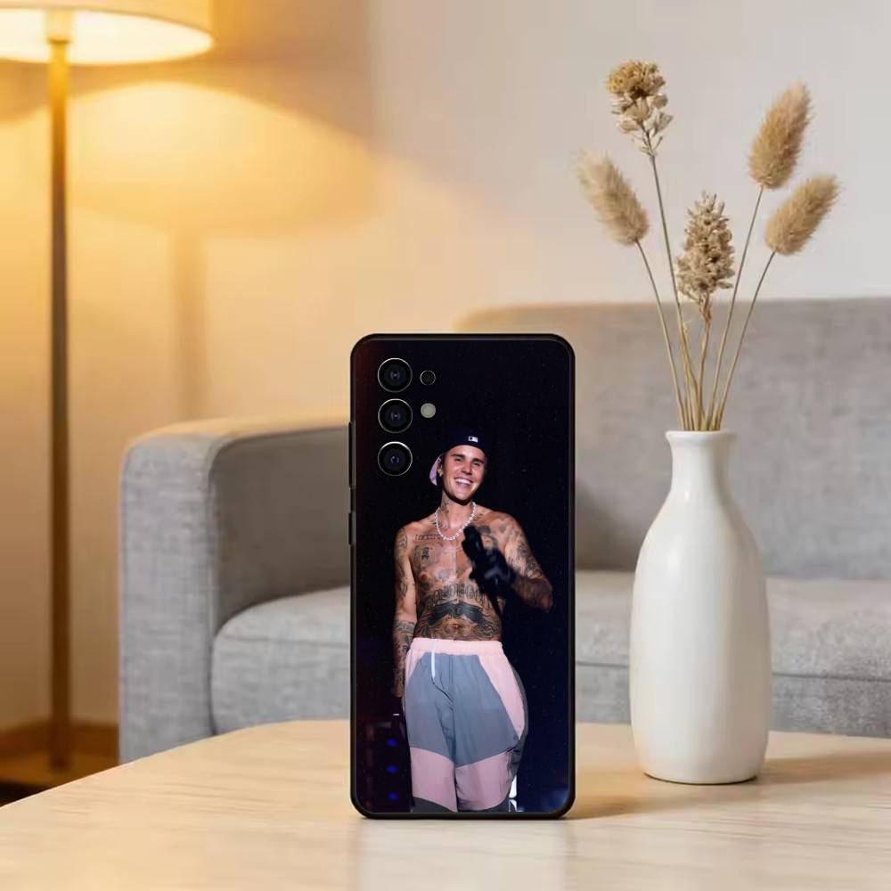 S-Singer Beliebers Phone Case Black Silicone Soft For Samsung S25,S24,S21,S22,S23,S30,Ultra,S20,Plus,Fe,Lite