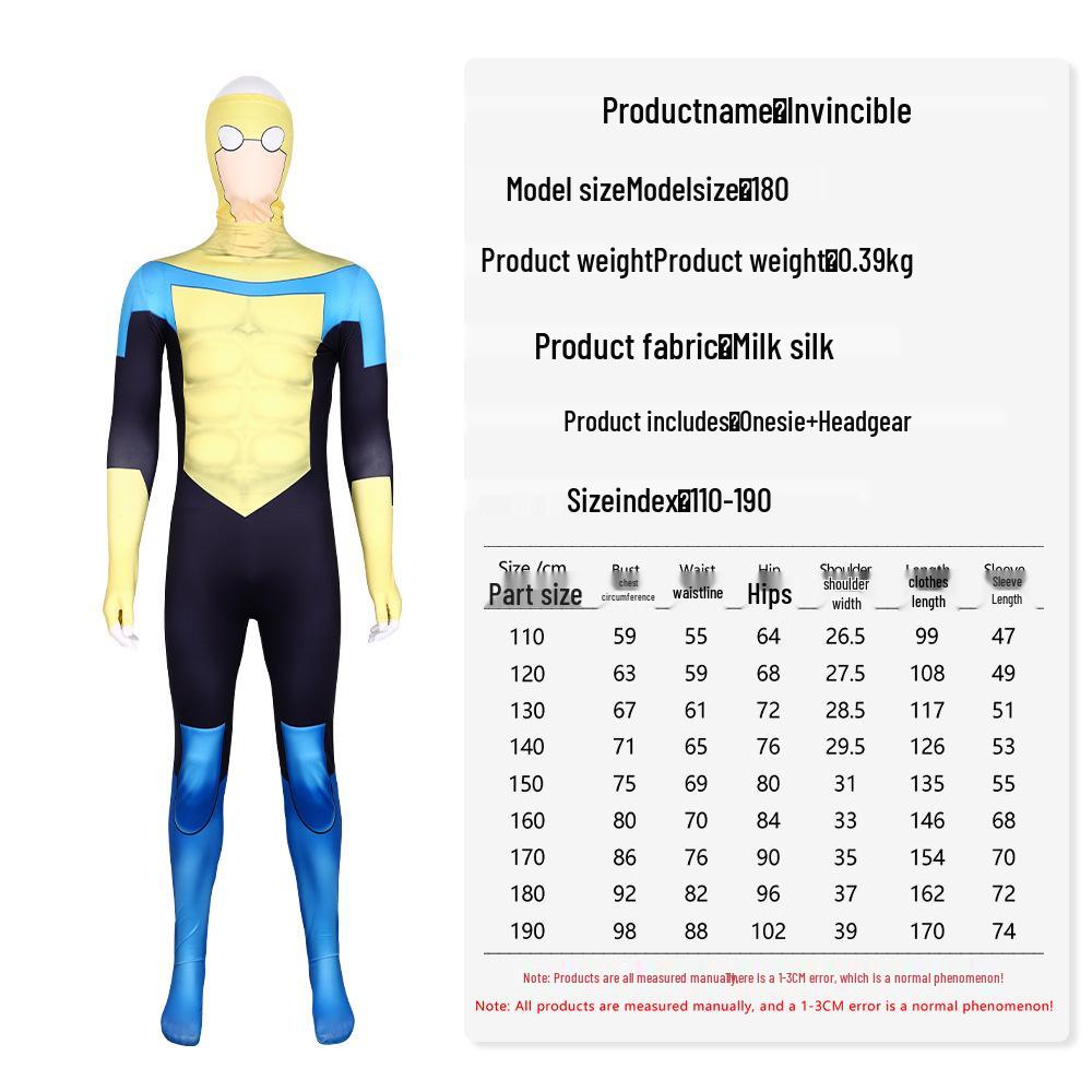 Costume da Cosplay di Halloween Eroe Giovane Invincibile