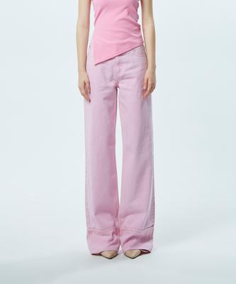 JINBARBIE Rolled-Up Pants Baby Pink